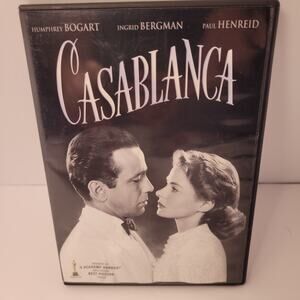 Casablanca DVD Movie 1942 Humphrey Bogart Ingrid Bergman B&W Pre-Owned